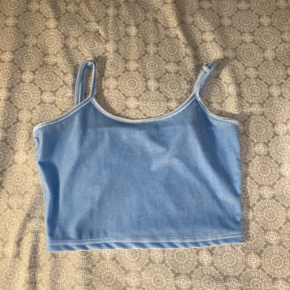 Cute and fuzzy crop top